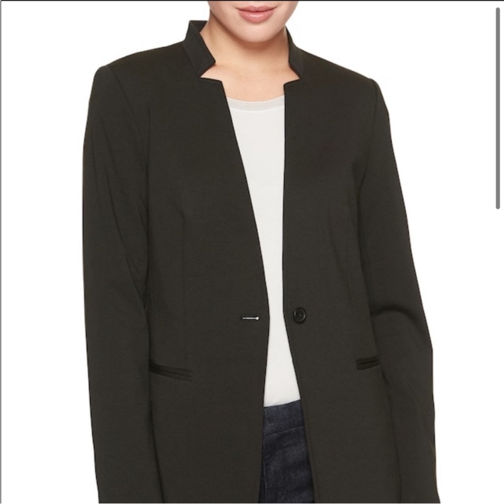 Banana Republic Black Ponte Inverted
Collar Blazer